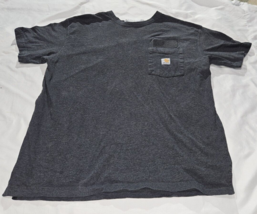 Carhartt T Shirt Men’s Large Pocket Tee Loose Fit Grey good condition  278-33 - £9.74 GBP