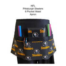 6 Pocket Waist Apron / NFL Pittsburgh Steelers - $19.95