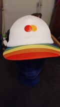 Basebal Hat Cap Retro Foam Mesh Mastercard Rainbow Pride Visor Snapback ... - $13.23 CAD