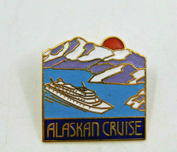 Alaskan Cruise Ship Line USA Collectible Pin Pinback Travel Souvenir Vintage - £11.43 GBP