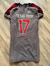 Texas Tech Red Raiders Never Quit Authentic Game Issued Jersey sz 44 #17 UA - $270.75