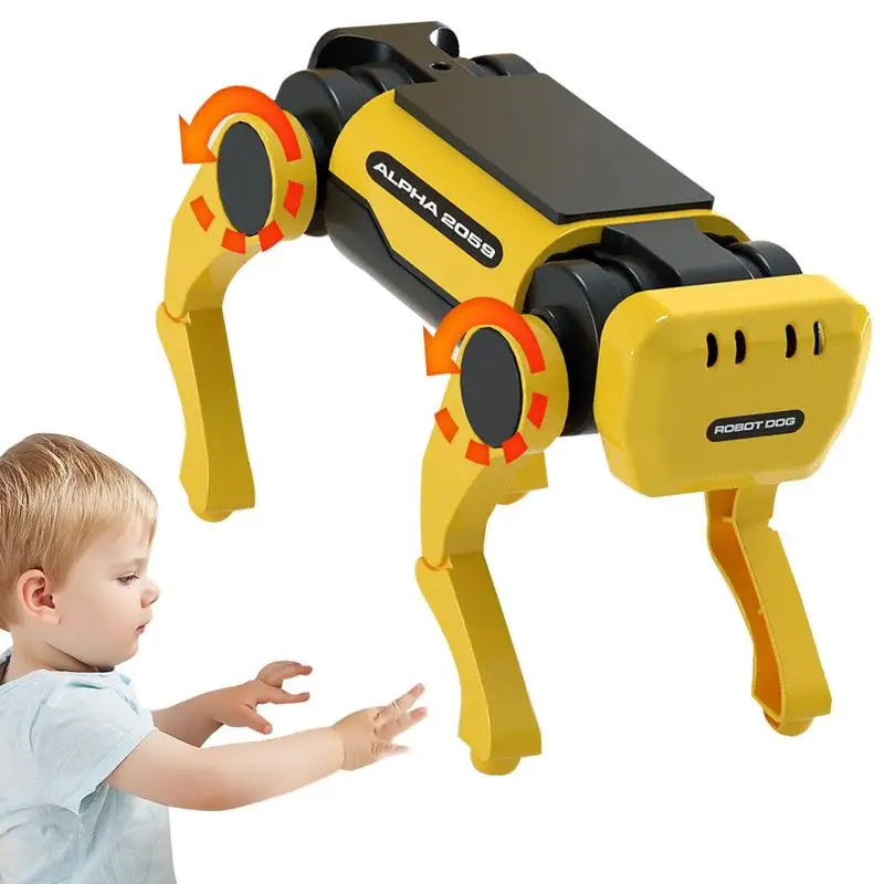 Smart Solar Robot Dog Mechanical Robot Toy Science Technolog Educational Stem - £26.07 GBP