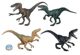 Jurassic World 2015 Toy Set Velociraptor Delta Dinosaur 4 Pack Exclusive - £159.86 GBP