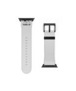 Black and White Camper Trailer Illustration Faux Leather Apple Watch Band - £30.65 GBP