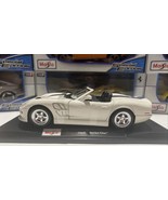 Shelby Series One - White w/ Blue Stripes 1/18 Scale Maisto Special -Die... - $843.42 MXN