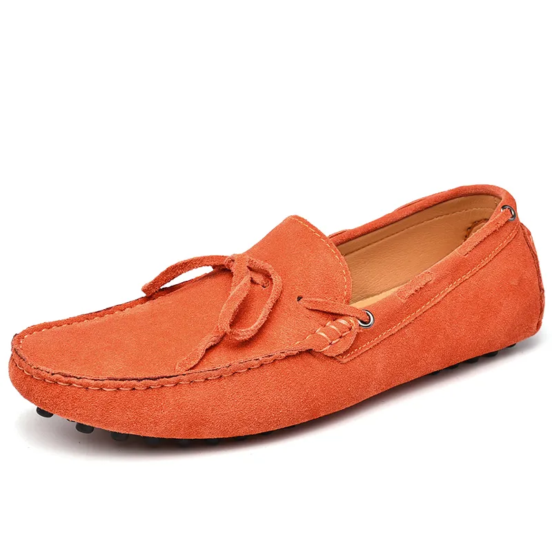 High Quality Leather Loafers Men Casual Shoes Male Driving Shoes Moccasi... - £58.55 GBP
