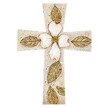 Legend of the Dogwood Cross Resin 8&quot; High Catholic Home Gift - £23.42 GBP