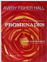 New York Philharmonic Promenades Program Andre Kostelanetz 1974 Lincoln ... - $17.82