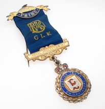 Vintage Sterling Silver Gilt RAOB Ribbon Medal Primo, Lodge 167 Birmingham 62 - £36.91 GBP