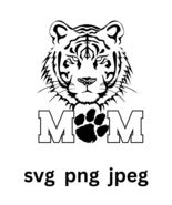 Tiger Mom Svg, Tiger Head With Glasses Svg, Tiger Mom Svg, Tiger Face Sv... - $1.30