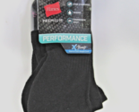 Hanes Performance Women&#39;s Cushioned 6pk No Show Athletic Socks Black Siz... - $10.72