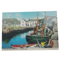 Vintage Fishing Village Of Burtonport Ireland Postcard (Not Posted) Boat Dock  - £7.46 GBP