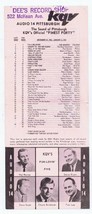 ORIGINAL Vintage KQV Pittsburgh December 27 1966 Music Survey The Monkee... - £11.83 GBP