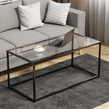 Glass Coffee Table Modern Center Table,Minimalist Coffee Table For Livin... - $77.99