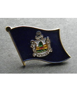 MAINE US STATE SINGLE FLAG LAPEL PIN BADGE 7/8 INCH - £4.45 GBP