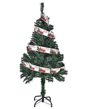 4 Ft Artificial Christmas Tree Metal Stand Home Holiday Decoration Green - $60.99