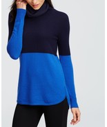 Ann Taylor colorblock cowl-neck cashmere sweater, size XL, NWT - $185.00