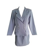 NWOT 2pc Lavender Purple Double Breasted blazer and Skirt Suit Size 7/8 ... - £22.56 GBP