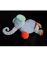 Ikea Barnslig Elefant Elephant Blue Green Orange Plush 12&quot; Stuffed Animal - $26.73 CAD