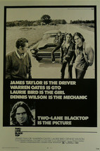 Two Lane Black Top - James Taylor  / Warren Oates  - Movie Poster Framed Picture - £25.97 GBP