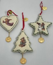 M J Hummel Christmas Ornaments Lot Of 3 2005 2006 2007 6” To 5” - £20.91 GBP