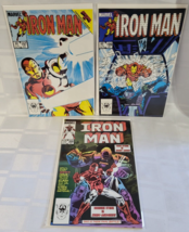 1980&#39;S IRON MAN COMIC BOOK LOT OF 3 VINTAGE MARVEL COMICS RETRO AVENGER ... - £19.63 GBP