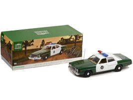 1975 Plymouth Fury Green and White &quot;Capitol City Police&quot; 1/18 Diecast Model Car  - £68.56 GBP