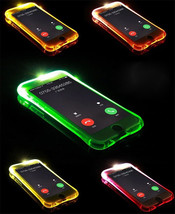 IPhone 6 Case New Soft TPU LED Flash Light Up Remind Incoming Call Cover Back - £3.99 GBP