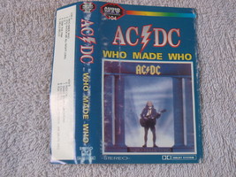 AC/DC Who Made You Music Cassette Made In Poland - £10.44 GBP