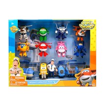 Super Wings - 5&quot; Transforming Airport Airplane Toys Collection Playset Vehicle A - £68.72 GBP