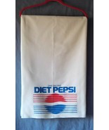 1980&#39;s DIET PEPSI White Fabric Tablecloth Red Blue   52 1/2&quot; x 51&quot; - $67.22 CAD