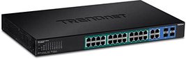 TRENDnet 28-Port Web Smart PoE+ Switch, 24 x Gigabit PoE+ Ports, 4 x Sha... - £524.32 GBP