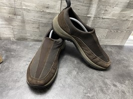 L. L. Bean Loafers Men  11 M Shoes Brown Suede Leather Slip On Casual Co... - $513.34 MXN