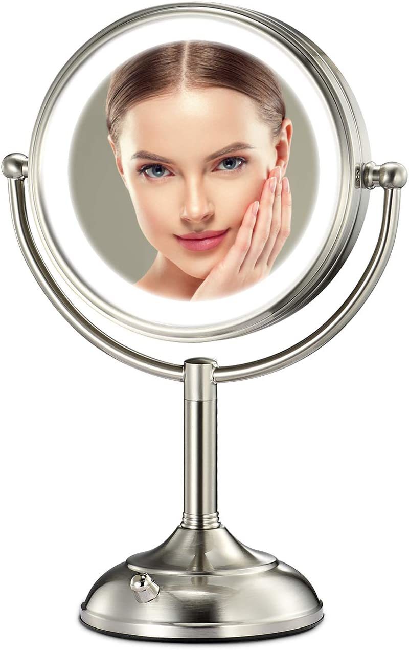 Primary image for Professional 8.5" Large Lighted Makeup Mirror Updated With 3 Color Lights,