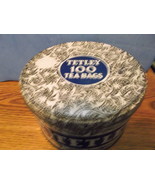 Tetley Tea 100 Count Silver and Blue Tin - $54.82 CAD