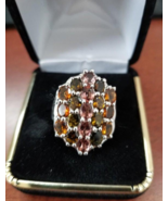 Charm and Style Ring: 4.50CT Oval Cut Multi-Colored Multi Precious Gemstones