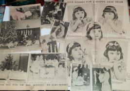 Lot of Vintage Dionne Quintuplets Newspaper Clippings 1930s Christmas - £7.79 GBP