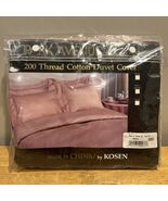 Park Avenue by Kosen Queen  Rose Colored Duvet Cover 200 Thread Cotton - $722.60 MXN