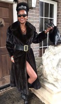 Fab designer Revillon New York Sable brown Mink fur coat jacket  Strolle... - $1,286.99