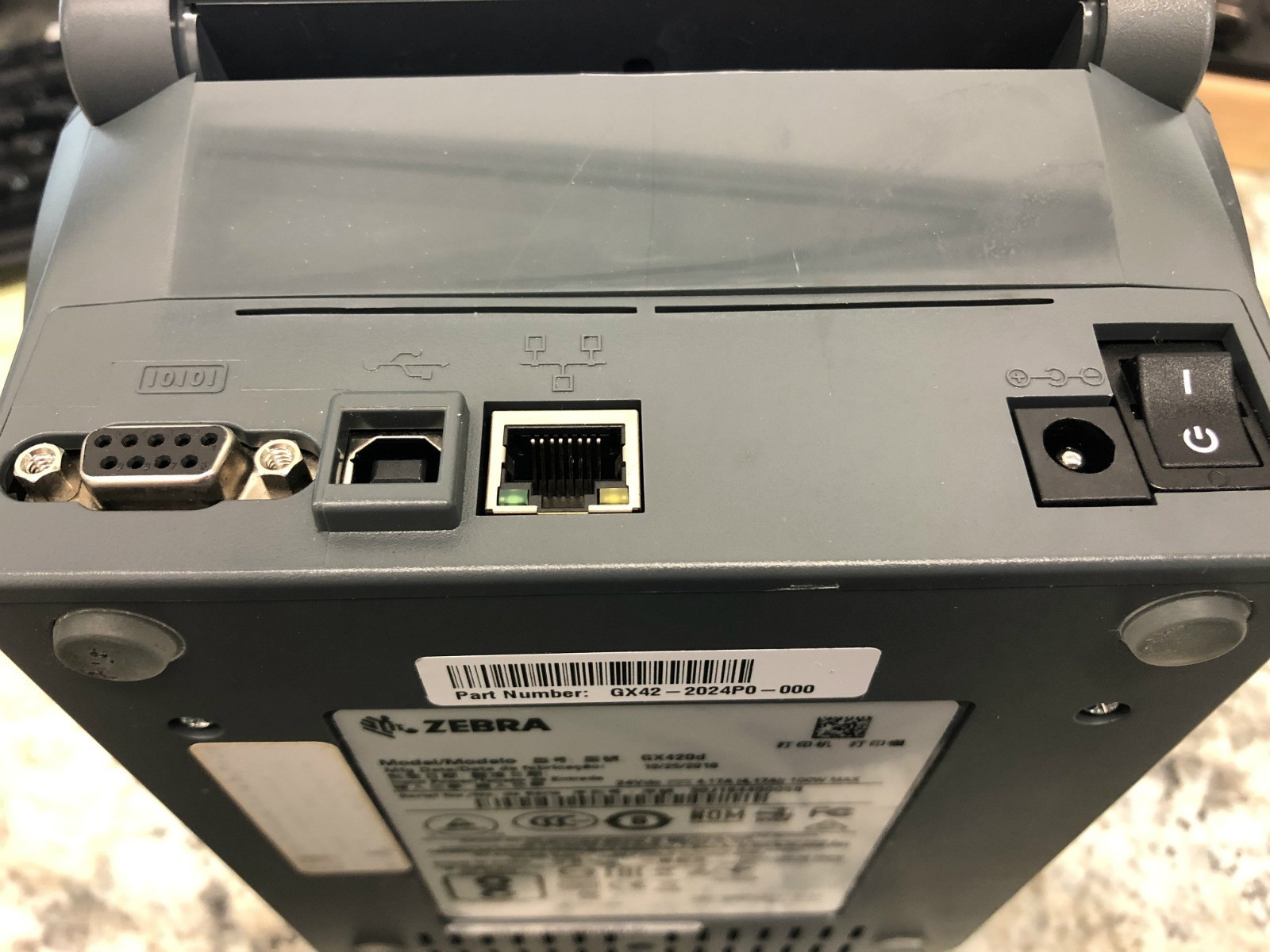 ZEBRA GX420D Thermal 5" Receipt UPS /Fedex Network Label Printer GX42-202410-000 Item image 4
