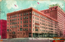 Moore Theater E Hotel Street Vista Seattle Washington Wa 1911 DB Cartolina A10 - £7.98 GBP
