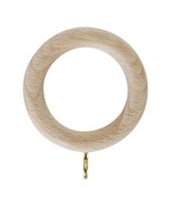 Pack of 6 Wooden Curtain Rings 2 sizes, Unfinished Beach Wood Drapery Rings - $5.10 - $7.85