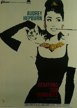 Breakfast at Tiffanys  - Audrey Hepburn (Spanish) - Movie Poster Framed Picture  - £26.13 GBP