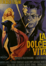 La Dolce Vita - Marcello Mastroianni / Anita Ekberg - Movie Poster Framed Pictur - £25.57 GBP