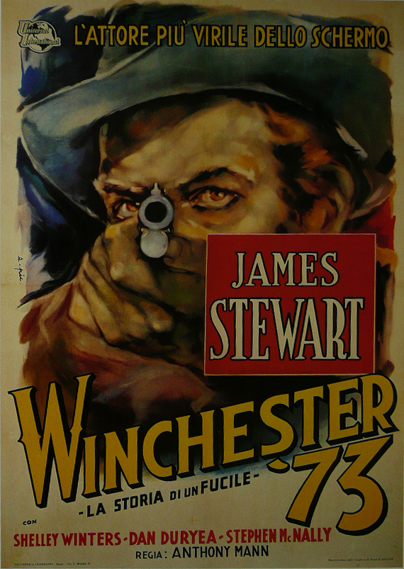 Winchester 73 - James Stewart (Italian) - Movie Poster Framed Picture 11"x14" - $32.50