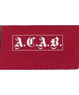 A.C.A.B. Red &amp; White  patch - £5.67 GBP