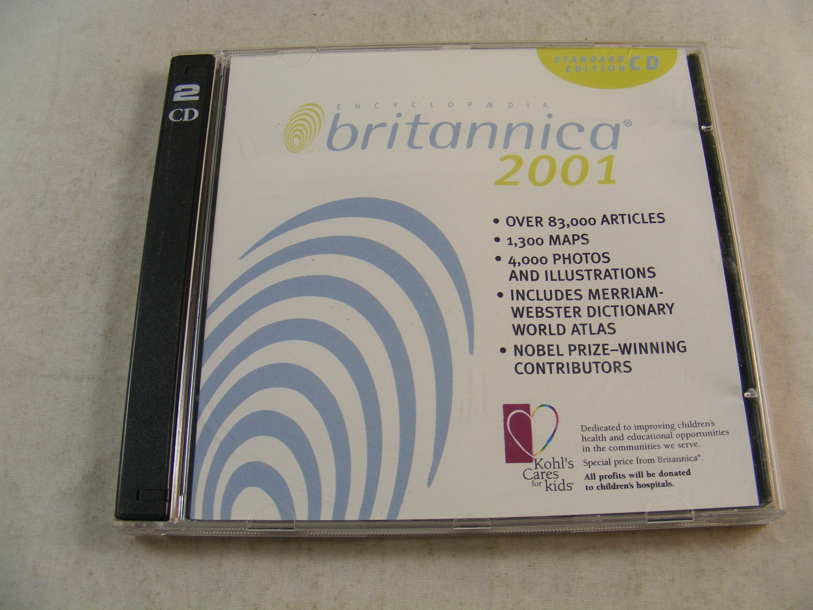 Britannica 2001 Standard Edition CD ROM - Win 95/98/2000/me - Vintage So... - $2.84