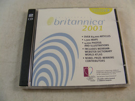 Britannica 2001 Standard Edition CD ROM - Win 95/98/2000/me - Vintage So... - $2.84