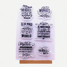 Happy Mother&#39;s Day Clear Stamp - World&#39;s Greatest Mother, DIY Scrapbooking &amp; Car - £15.23 GBP