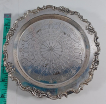 6 inch silver candy dish make in japan has a crest with a lion on each side - £22.31 GBP